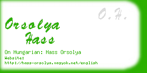 orsolya hass business card